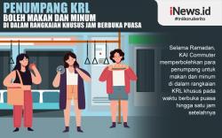 Infografis Aturan Buka Puasa dalam KRL