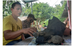 Warga Padang Pariaman Klaim Temukan Batu Meteor 8 Kg
