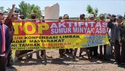 Ganti Rugi Belum Dibayar, Petambak Blokade Akses Sumur ASB-Pertamina Indramayu