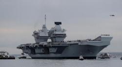 Kapal Induk Inggris HMS Queen Elizabeth Berlabuh di Jepang, Pesan untuk China