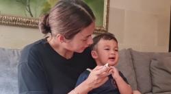 Paula Verhoeven Panik Kiano Kena Flu Singapura, Ada Bintik Merah di Sekujur Tubuh 