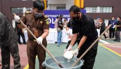 Berantas Narkoba di Masa Pandemi, Polda Riau Musnahkan 26,83 Kilogram Sabu