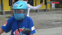 Pengendara Motor Disetop Polisi karena Cat Kaca Helm Menyerupai Masker