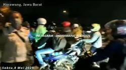 Viral Video Ratusan Pemudik Bobol Penyekatan di Karawang