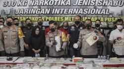 Penampakan Barang Bukti 310 Kg Sabu Jaringan Internasional
