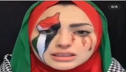 Dukung Palestina, Melly Goeslaw Repost Perempuan Lukis Wajah dengan Air Mata Darah