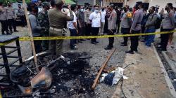 Penampakan Polsek Candipuro Dibakar Warga yang Kesal Banyak Begal Tak Terungkap