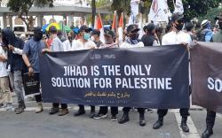 Ribuan Umat Islam Tasikmalaya Turun ke Jalan Gelar Aksi Bela Palestina
