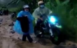 Video Jalan PLN Mirip Sungai Berbatu Peninggalan Proyek Saguling KBB Viral di Medsos