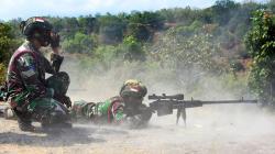 Ngeri, Sniper Marinir TNI AL Tembak Musuh di Hutan Baluran