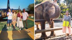 5 Potret Babymoon Nagita Slavina, Naik Helikopter hingga Ketemu Gajah