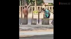 Video Pengemudi Ojol Berhati Mulia Buka Baju dan Celana untuk ODGJ Telanjang di Jalan