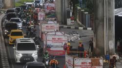 Begini Kemacetan akibat Proyek Galian Kabel di Jalan Kapten Tendean Jakarta