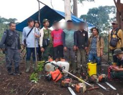 Tim Gabungan TNKS Tangkap 4 Perambah Hutan di Solok Selatan<