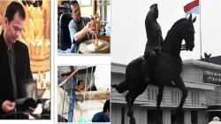 Profil Dunadi, Seniman Yogya Pembuat Patung Soekarno Naik Kuda di Kemhan