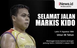 Infografis Markis Kido Meninggal Dunia