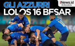 Infografis Italia Lolos 16 Besar Euro 2020 usai Bantai Swiss