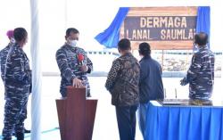KSAL Resmikan Dermaga Lanal Saumlaki Maluku, Seluruh Kapal Militer TNI Bisa Bersandar