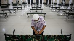 Puluhan Pasien Covid-19 Isolasi di Masjid Raya KH Hasyim Asy'ari Cengkareng