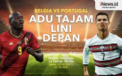 Infografis Belgia Vs Portugal: Adu Tajam Lukaku Lawan Ronaldo