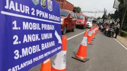 PPKM Darurat Hari ke-5, Lalu Lintas Penyekatan Jalan Raya Bogor Terkendali