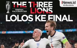 Infografis Inggris Lolos ke Final Euro 2020 usai Kalahkan Denmark