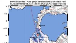 Gempa Terkini M4,1 Guncang Palu, Getaran Terasa Kuat hingga Sigi