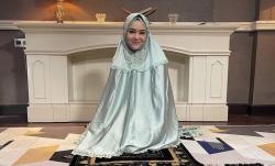 Amanda Manopo Tampil Berbalut Mukena Hijau, Netizen: Masya Allah Bidadari Surga