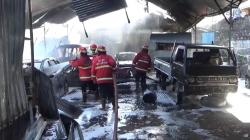 Tabung LPG Meledak, Bengkel dan Dua Mobil Ludes Terbakar