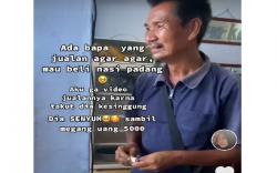 Kisah Sedih Penjual Agar-agar Beli Nasi Rp5.000, Polisi-Warga TikTok Kirim Donasi Rp100 Juta