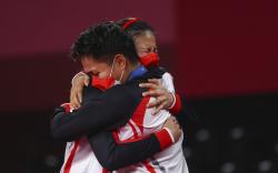 Greysia/Apriyani Raih Medali Emas Olimpiade, Anthony Ginting: Kerja Keras Terbayar