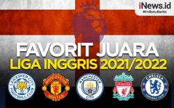 Infografis 5 Klub Favorit Juara Liga Inggris 2021/2022