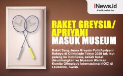 Infografis Raket Greysia/Apriyani Dipajang di Museum IOC
