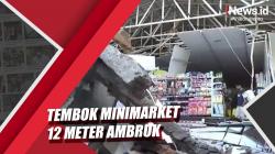Video Tembok Minimarket di Salatiga Ambruk Nyaris Timpa Bocah yang Tidur