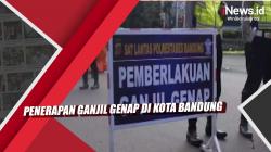Video Penerapan Ganjil Genap di Kota Bandung<