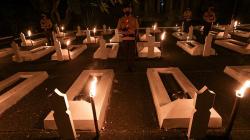 Suasana Renungan Suci di Taman Makam Pahlawan Memperingati HUT RI