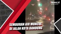 Video Semburan Air Muncul di Jalan Kota Bandung