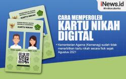 Infografis Cara Memperoleh Kartu Nikah Digital