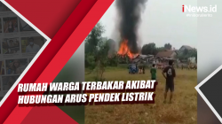 Video Rumah Warga Terbakar akibat Hubungan Arus Pendek Listrik