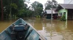 Banjir di Katingan Meluas, Total 61 Desa Terendam<