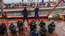 4 Kapal Nelayan Vietnam Tangkap Ikan Secara Ilegal di Perairan Natuna Utara