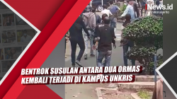 Video Bentrok Susulan Antara Dua Ormas Kembali Terjadi di Kampus Unkris