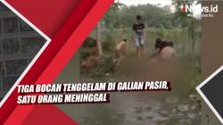 Video Tiga Bocah Tenggelam di Galian Pasir, Satu Orang Meninggal