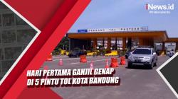 Video Hari Pertama Ganjil Genap di 5 Pintu Tol Kota Bandung, Ratusan Kendaraan Diputar Balik