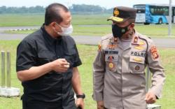 Tiba di Palembang, Kapolda Sumsel yang Baru Disambut Para Pejabat Utama<