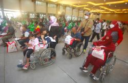 Presiden Jokowi Tinjau Vaksinasi di JEC, Ada Jalur Khusus Bagi Penyandang Disabilitas
