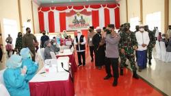 Tinjau Vaksinasi 114 Titik di Jatim, Kapolri-Panglima TNI Optimistis Target Tercapai