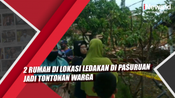 Video 2 Rumah di Lokasi Ledakan di Pasuruan Jadi Tontonan Warga