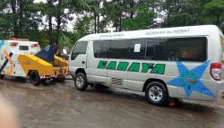 Travel Baraya Dihantam Truk Oleng di Tol Cipularang Purwakarta, 4 Luka-luka<