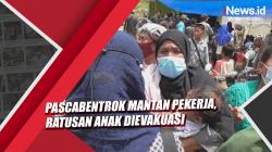 Video Ratusan Anak Dievakuasi dari Areal Perusahaan Kelapa Sawit di Kampar Riau Pascabentrokan
